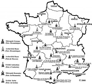 Map of Orthodox Monasteries