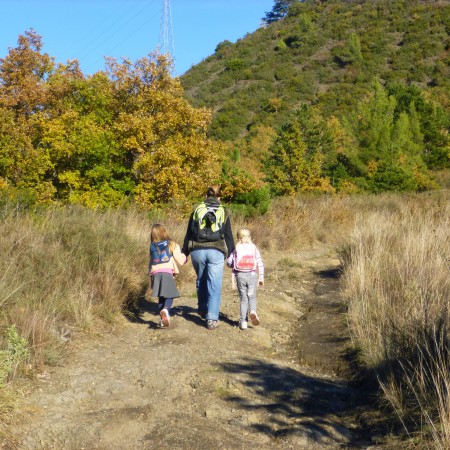 Walking in the hills